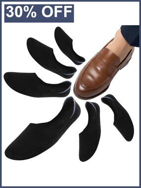 No Show Socks for Men 6 Pairs Low-Cut Non-Slip Loafer Socks